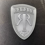 Revere London signature metal side shield emblems (pair)