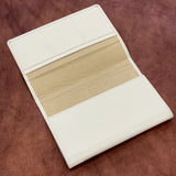 Revere London white leather book-pack case