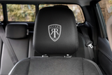 Embroidered Revere headrests